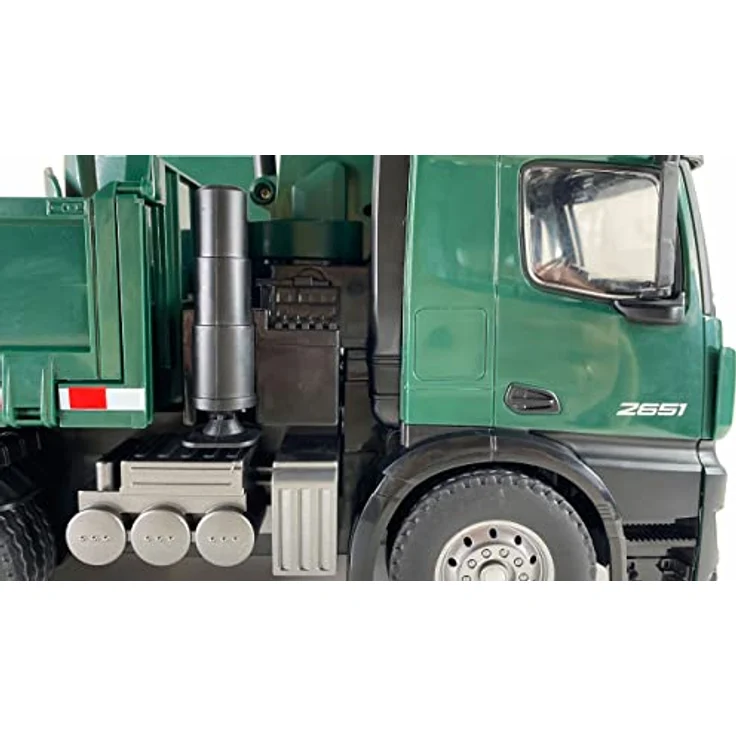 Amewi 22568 Mercedes-Benz Arocs Lizenz-Kranwagen mit Kipper, RTR inkl. Akku und Fernsteuerung, grün – Bild 5