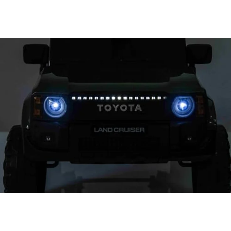 Beneo Motors Elektrisches Kinderauto Toyota Landcruiser 12V, militärgrün, mit 2,4 GHz Fernbedienung, Bluetooth, USB/AUX-Eingang, Federung, LED-Lichtern und 2 x 25W Motor – Bild 2