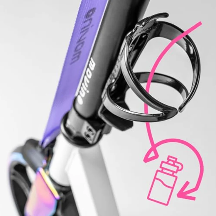 Movino Cityroller MOVINO INFINITY, ultraleicht 3,5 kg, 200 mm Rollen, mit Flaschenhalter und Tragegurt – Bild 6