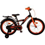 T&Y Trade Kinderfahrrad 18 ZOLL Kinder Jungen Fahrrad TB Orange 21798, Rücktrittbremse, Gepäckträger, Seitenständer, Stützräder