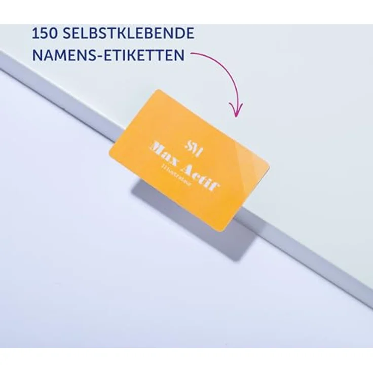 AVERY Zweckform Namensetiketten J4785-20, 200 Stück, weiß, 80,0 x 50,0 mm, bedruckbar, selbstklebend, ablösbar – Bild 5