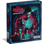 Clementoni - Gesellschaftsspiel Stranger Things - Kooperatives Brettspiel mit ikonischen Charakteren, 4 große Feinde, variable Schwierigkeitsstufen, ab 12 Jahren