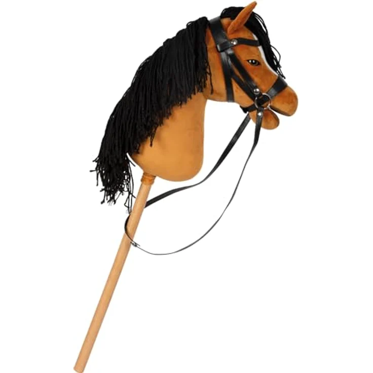 Small Foot Steckenpferd Hobby Horse Melodie, braun, inkl. Halfter, Trense & Führstrick, für aktives Hobby Horsing – Bild 8