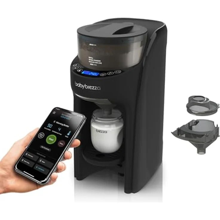 Baby Brezza Formula Pro Advanced, WiFi-fähiger Babyflaschenwärmer mit App-Steuerung, 30 Sekunden Zubereitung und bis zu 5 individuelle Einstellungen – Bild 1