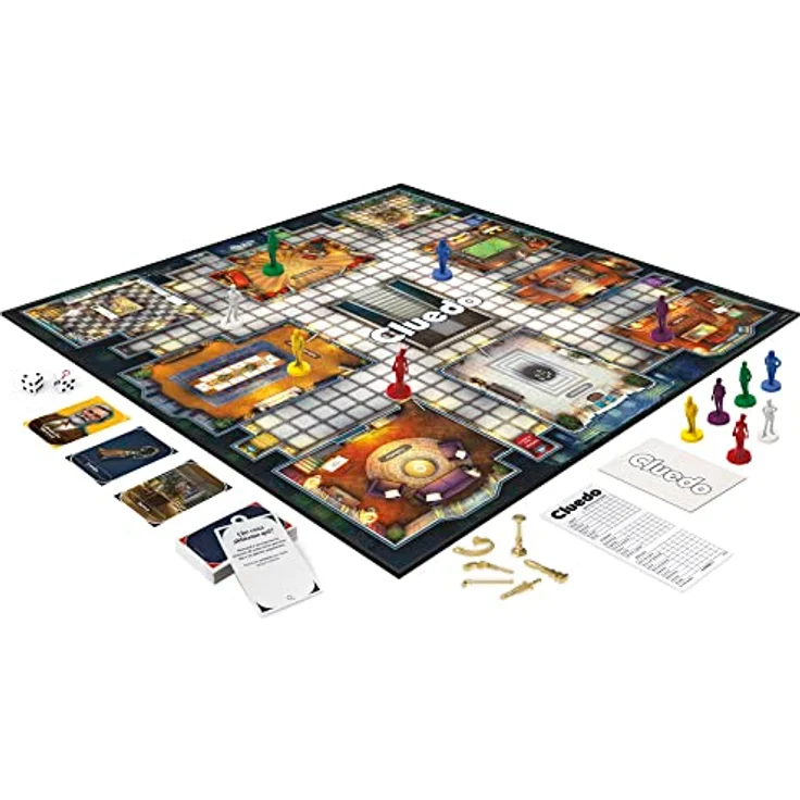 Hasbro Gaming Cluedo Classico Refresh, Mysteriums- und Ermittlungsspiel für Kinder ab 8 Jahren, 2-6 Spieler, mit verbesserten Spielkomponenten – Bild 5