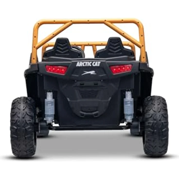 Beneo Elektrisches Ride-on Buggy Arctic CAT XXL 4x4 24V, grauer Zweisitzer mit 4 starken Motoren, Lithium-Batterie, Bluetooth MP3-Player und Hinterradfederung – Bild 4