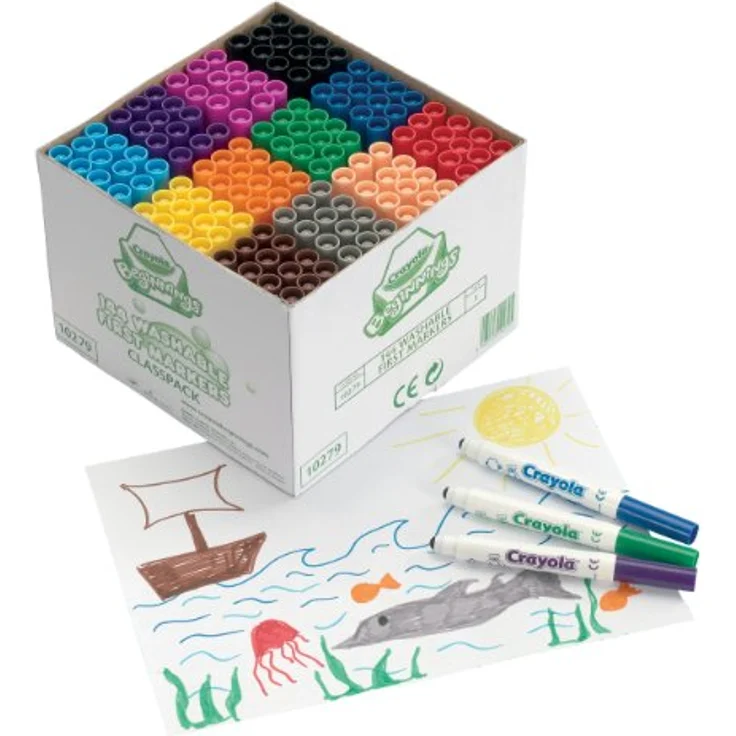 Crayola – 10279.0030 – Schulkinder – Classpack mit 144 Filzstiften – Bild 2