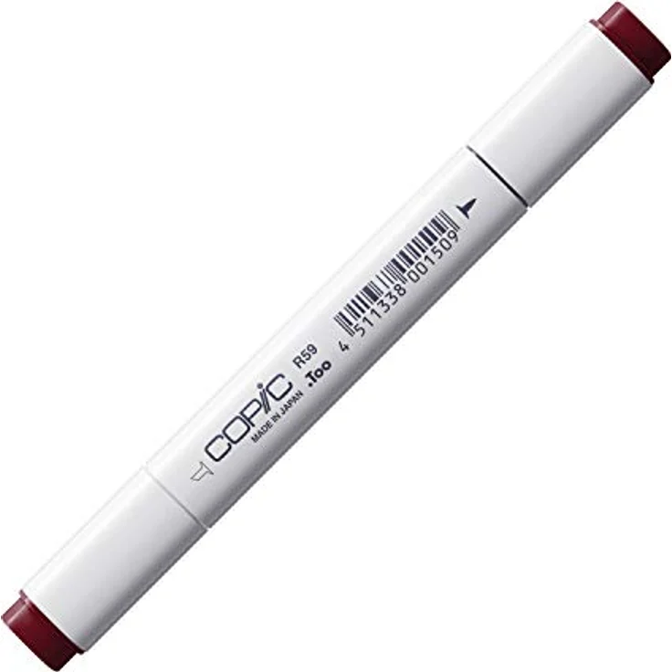 Copic Classic Marker Typ R - 59, Cardinal, professioneller Layoutmarker mit breiter und feiner Spitze, schnelltrocknend und nachfüllbar – Bild 1