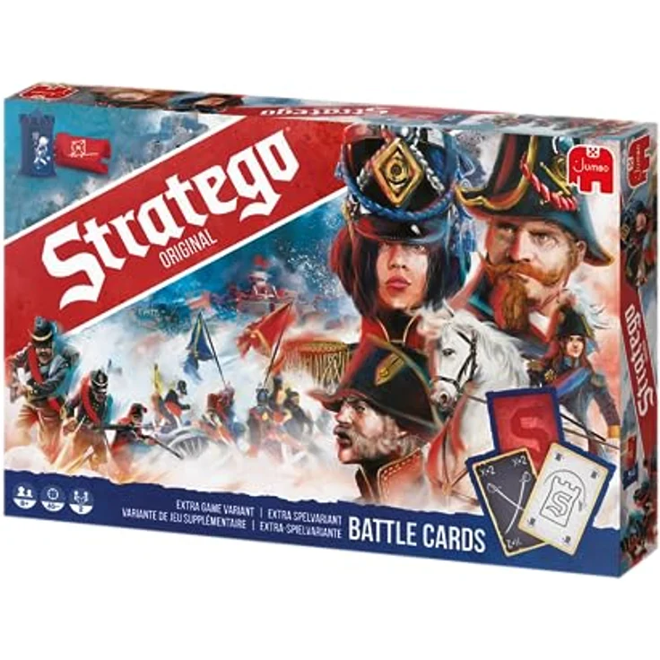 Jumbo 19958 Stratego Original NEU Board Game, Einheitsgröße, strategisches Gesellschaftsspiel mit Kampfkarten und weiblichen Soldaten – Bild 4