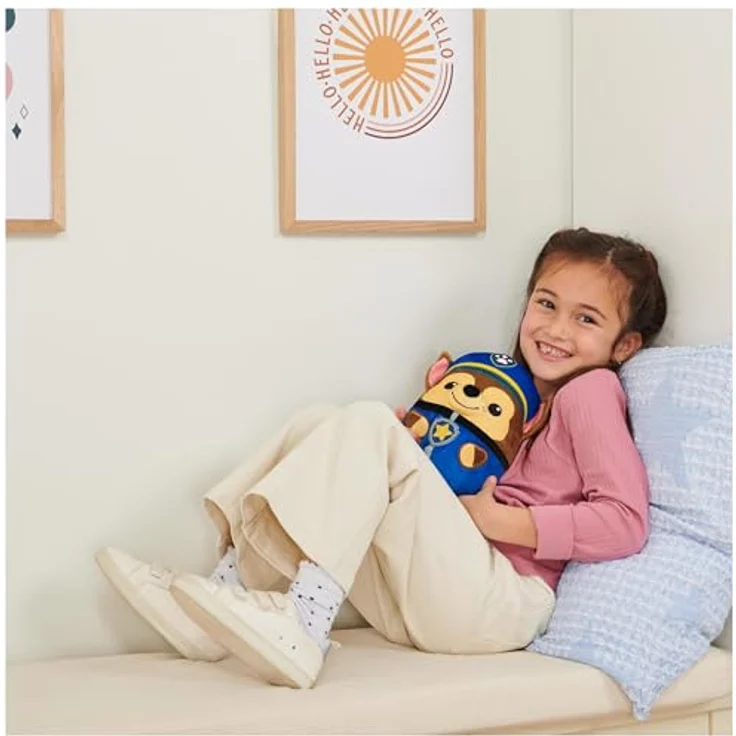 GUND PAW Patrol Trend Squishy Chase, 20 cm Plüschtier zum Spielen und Kuscheln, im Original-Look der TV-Serie, empfohlen ab 1 Jahr – Bild 4