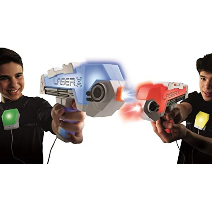 Bizak 62948046 Blaster mit 80 Meter Reichweite, batteriebetrieben, mehrfarbig, für Kinder ab 6 Jahren – Bild 2