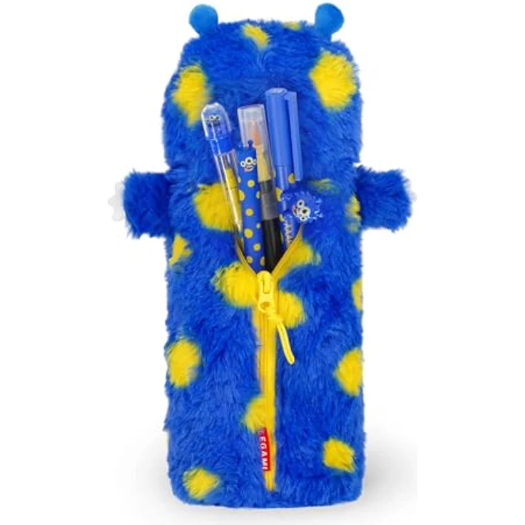 LEGAMI Super weiches Federmäppchen Monster-Motiv, 100% Polyester, inkl. Malvorlage, 14,5 x 24,5 x 8 cm – Bild 5