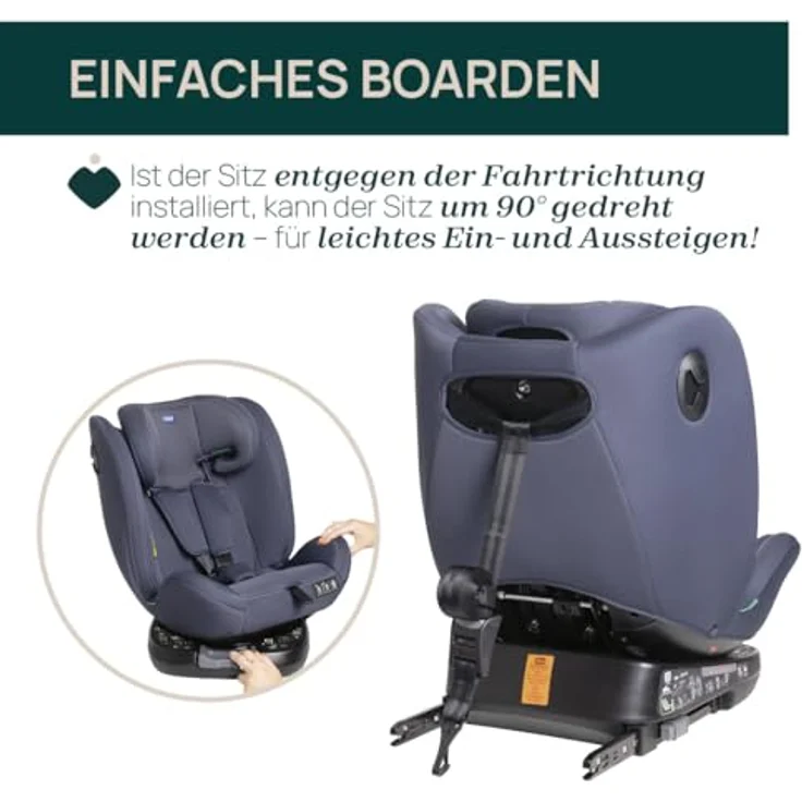 Chicco Autokindersitz UNICO EVO I-SIZE, verstellbarer Autositz für Kinder von 0 Monaten bis 12 Jahren, schwarz – Bild 5