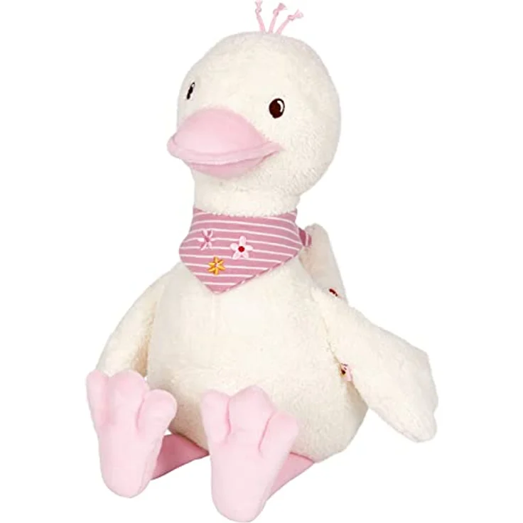 Coppenrath Verlag Gans rosa, Kuscheltier aus der BabyGlück-Kollektion, ca. 30 x 34 cm, handwaschbar – Bild 1