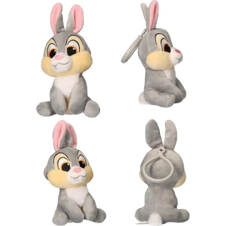 Cerda Disney Plüsch-Schlüsselanhänger Bambi Klopfer, Taschenanhänger 12 cm aus 100 % Polyester, bunt – Bild 8