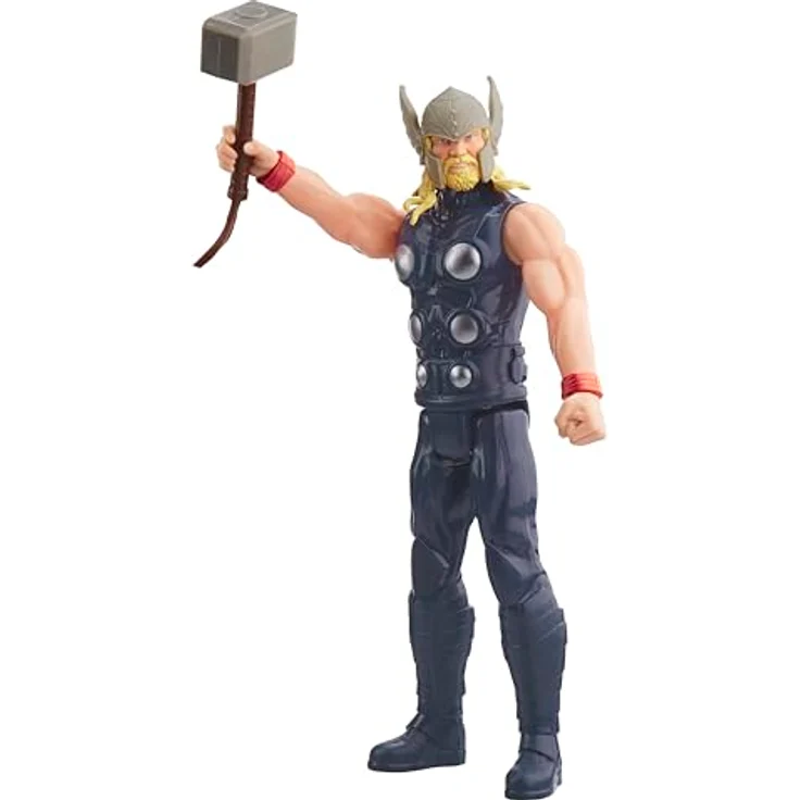 Hasbro Marvel Avengers Titan Hero Thor Deluxe Figur, 30cm groß mit detailliertem Design – Bild 3