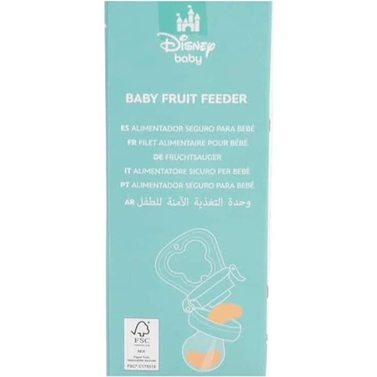Disney Mickey Mouse Babyflasche, Baby Fruchtspender Feeder für sichere Beikosteinführung, mehrfarbig, handliches Format für kleine Hände, 4 × 6 × 11 cm – Bild 7