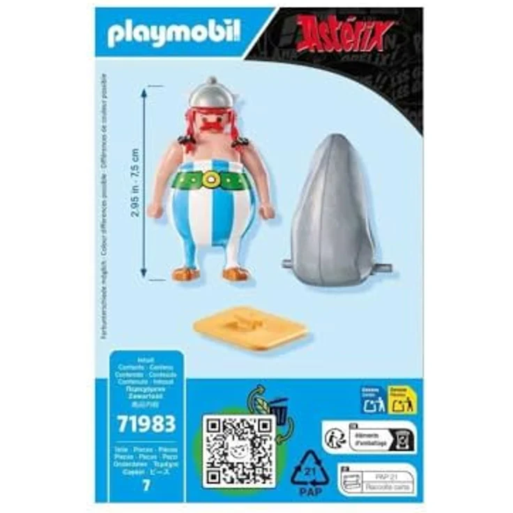 PLAYMOBIL 71983 Asterix: Obelix mit Hinkelstein, Sammelfigur für kreatives Spielen – Bild 5