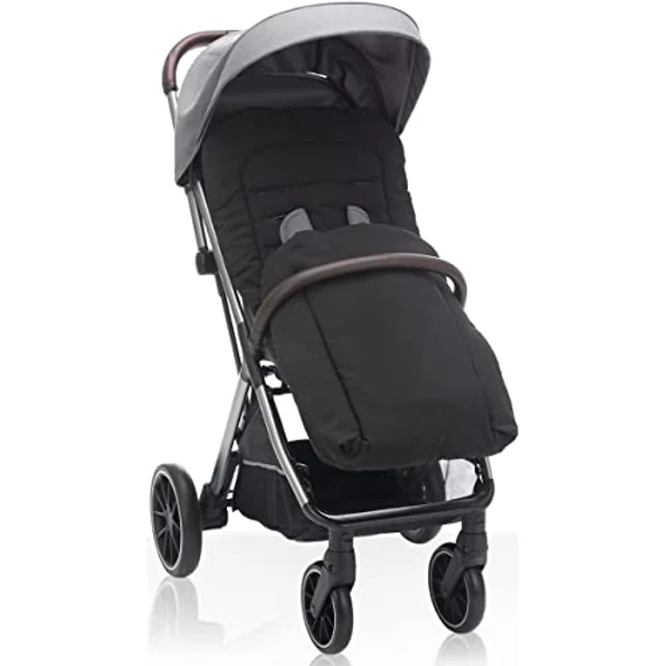 Stimo24 Sommerfußsack für Buggy Kinderwagen Jogger, Schwarz, abnehmbar, 90 x 40 cm, waschbar bei 30°C, geeignet für 3- und 5-Punkt-Gurtsysteme – Bild 4