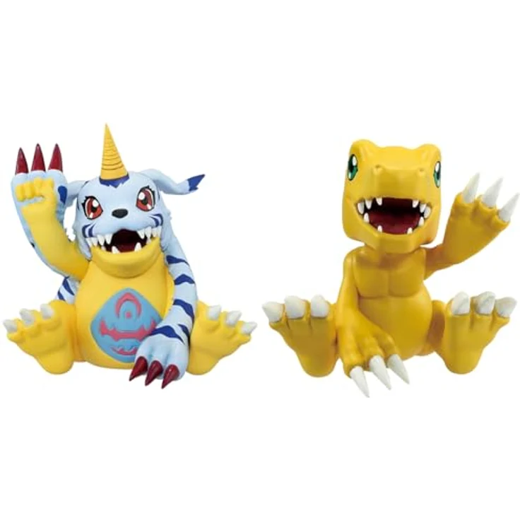 Ichibansho Figure - Digimon - Agumon & Gabumon (Clash of Light and Darkness) Collectible Statue, ca. 7,6 cm hoch, offiziell lizenziertes Produkt – Bild 1