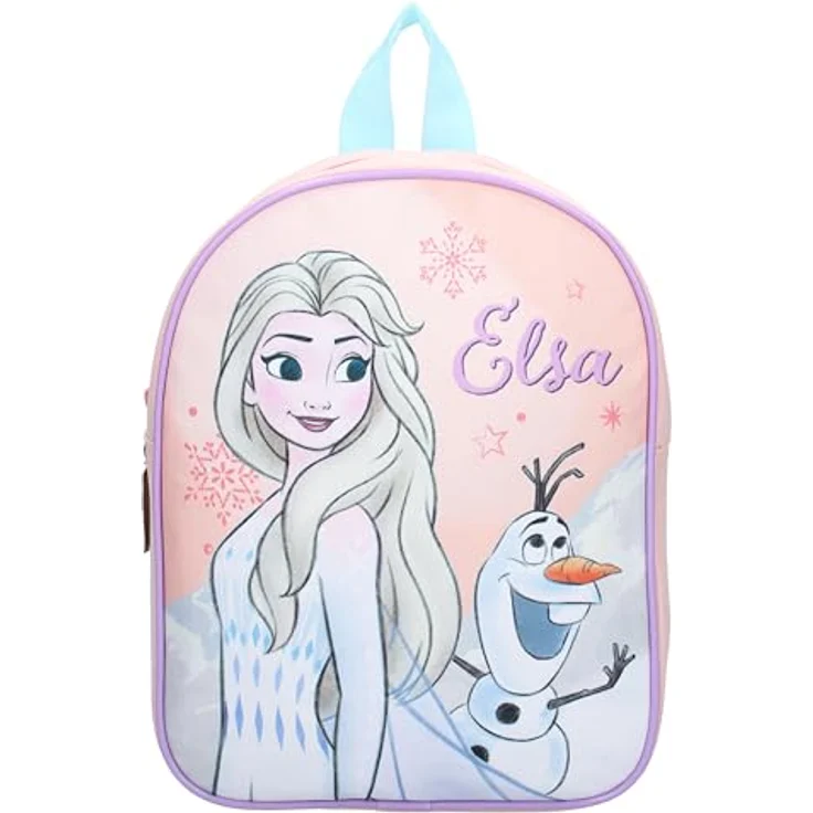 Disney Frozen Elsa und OLAF Rucksack für Kinder - It's All Magic - mit 1 Hauptfach, verstellbaren Schultergurten, Farbe Rosa, Maße 29 x 22 x 9 cm – Bild 2