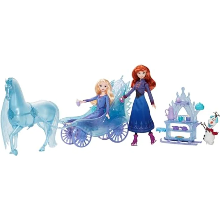 Mattel® Anziehpuppe Disney Die Eiskönigin Elsa mit abnehmbarem Kleid, Nokk und Abenteuer-Kutsche – Bild 5