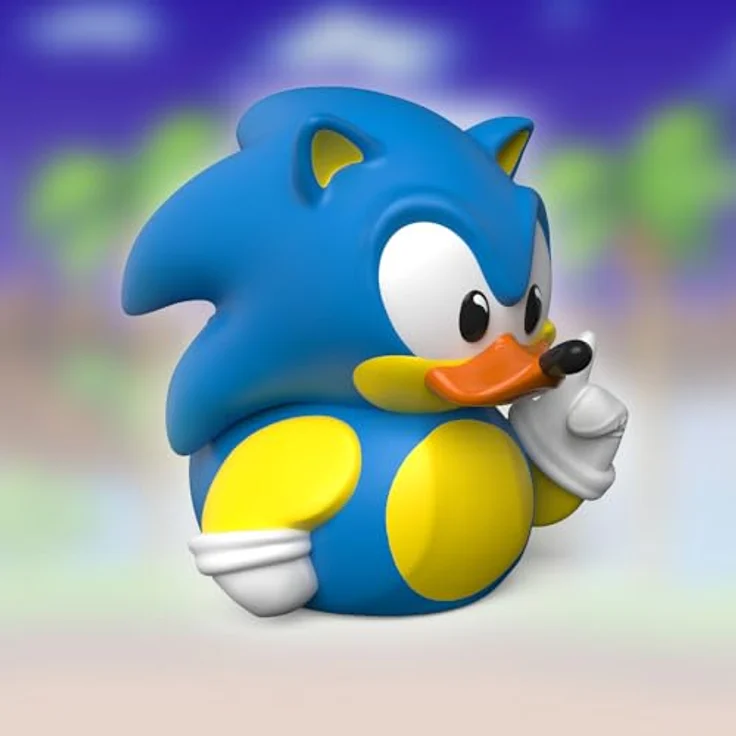 TUBBZ Boxed Edition Sonic, Sammler-Vinyl-Gummiente Figur, 9 cm groß, offizielle Sonic The Hedgehog-Merchandise – Bild 2
