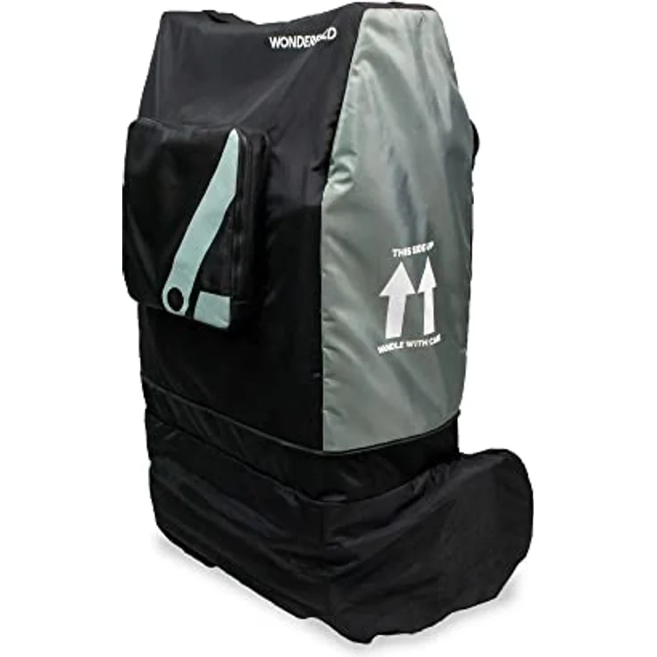WonderFold KinderVan-Reiseabdeckung W4, mit Front-Aufbewahrungstasche, innerer Aufbewahrungstasche und optionalem Radschutz – Bild 3