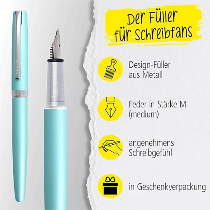 Online Pen Eleganza Füllhalter, Metall, Federstärke medium, in Geschenkbox – Bild 3