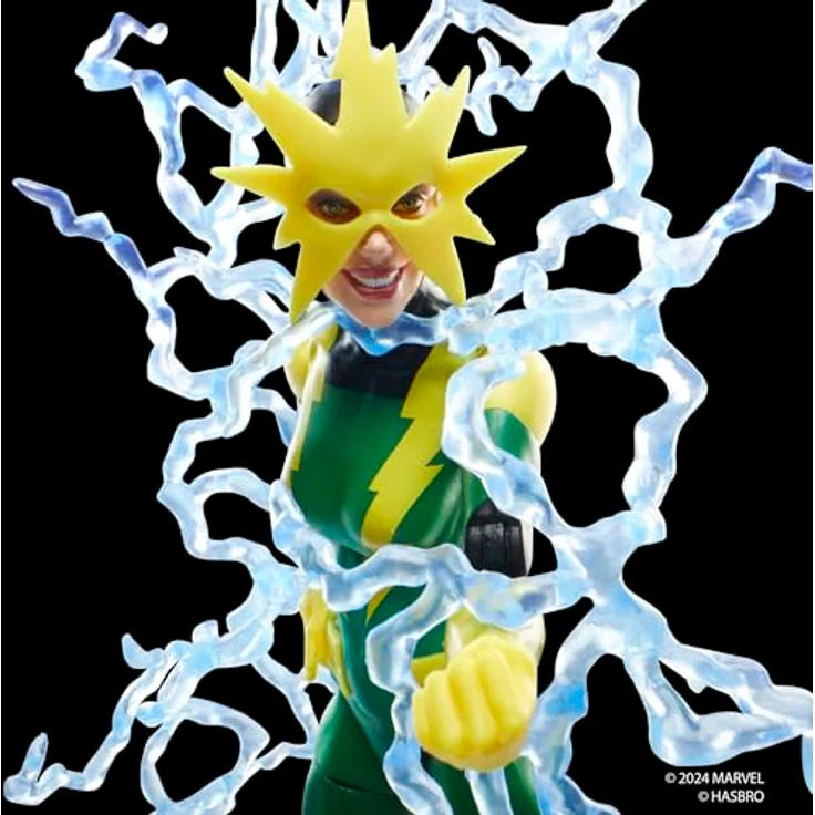 Marvel Legends Series Electro (Francine Frye), Action-Figur mit 4 Accessoires und über 20 Bewegungspunkten, Comics-Design, 15 cm – Bild 3