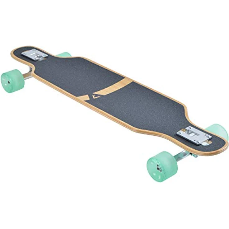 Apollo Longboard Savaii 36" Komplettboard mit High Speed ABEC Kugellagern, Drop Through Freeride Skaten Cruiser Board, Bambus - 36 Zoll Handliches Twin Tip Longboard – Bild 2