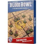 Warhammer Blood Bowl - Tomb Kings Pitch & Dugouts, doppelseitiges Spielfeld mit Grand Tomb Kings Stadion, 90,7 x 53,8 cm