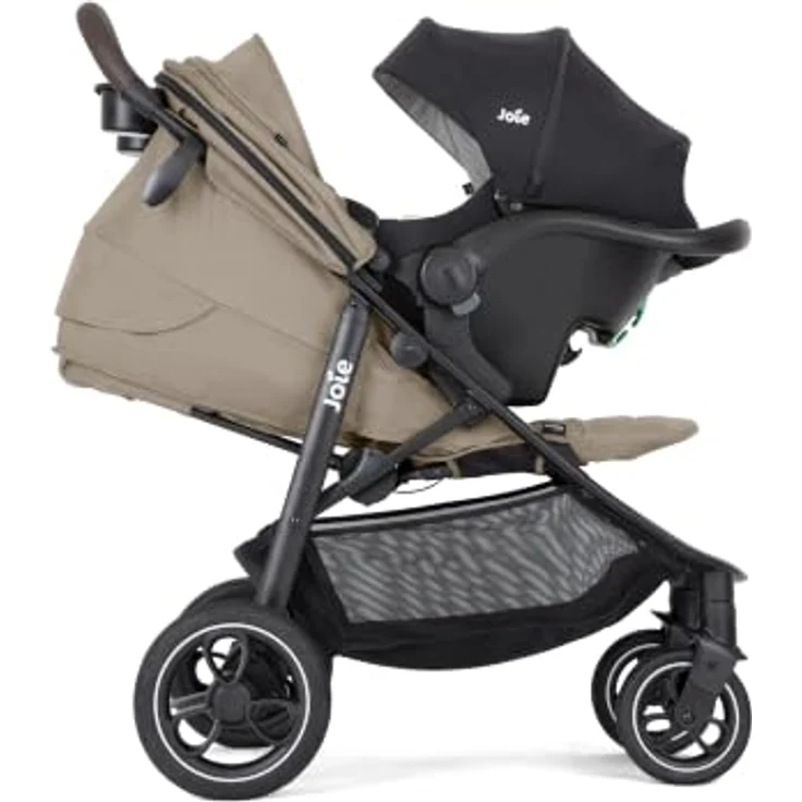 Joie Litetrax Pro Buggy, kompakter Sportwagen mit pannensicheren Schaumstoffreifen und Flex-Komfort-Federung, Toffee – Bild 7