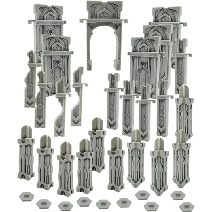 Renegade Heroscape Terrain-Erweiterung The Ruins at Laur's Edge, strategisches Brettspiel für Spieler ab 14 Jahren, englische Version – Bild 3