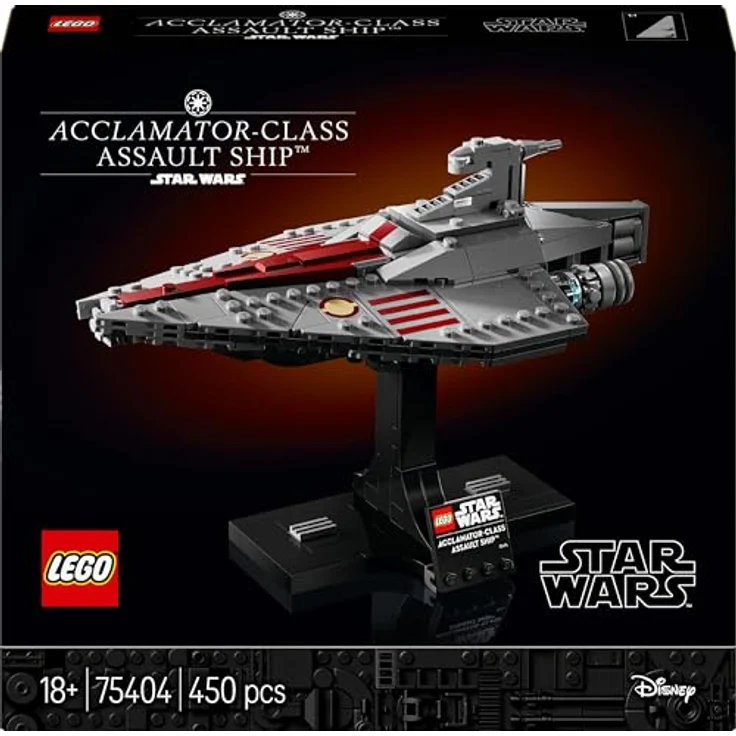 LEGO Star Wars™ 75404 Assault Ship™ der Acclamator-Klasse, Modellbausatz mit 450 Teilen, mehrfarbig – Bild 8