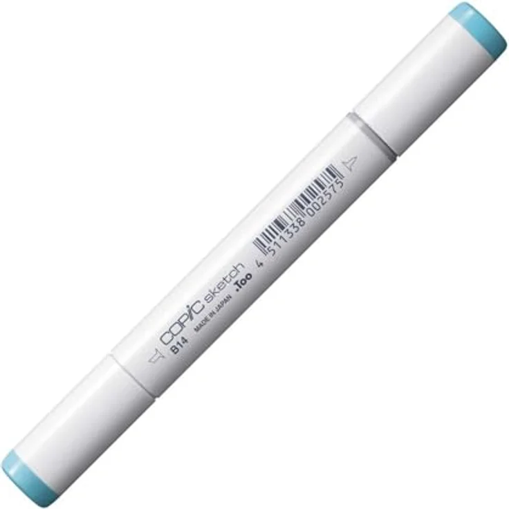 Copic COPIC Sketch Marker Typ B - 14, Light Blue, professioneller Pinselmarker mit Super-Brush- und Medium-Broad-Spitze, schnelltrocknend und wischfest – Bild 2