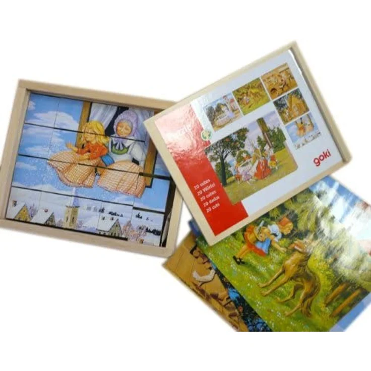 Würfelpuzzle Märchen Holz – Bild 4