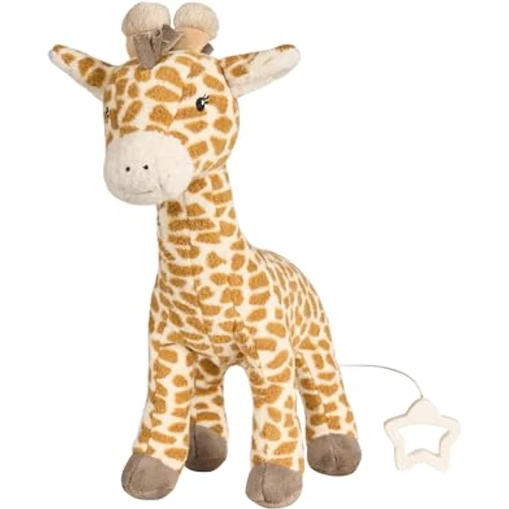 Sterntaler® Spieluhr Giraffe Kaya L, Kuscheltier aus weichem Plüsch mit Bahm's Wiegenlied und Sicherheitsreißverschluss – Bild 1