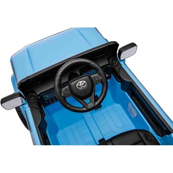 Beneo Motors Elektrisches Kinderauto Toyota Landcruiser 12V, blau, 2,4 GHz Fernbedienung, Bluetooth, USB/AUX, Federung, 2 x 25W Motor, ORIGINAL-Lizenz – Bild 4