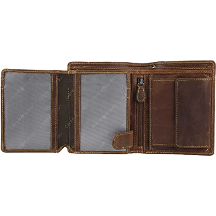 Greenburry Vintage Cafe-Racer Geldbörse RFID Leder 9,5 cm – Bild 3
