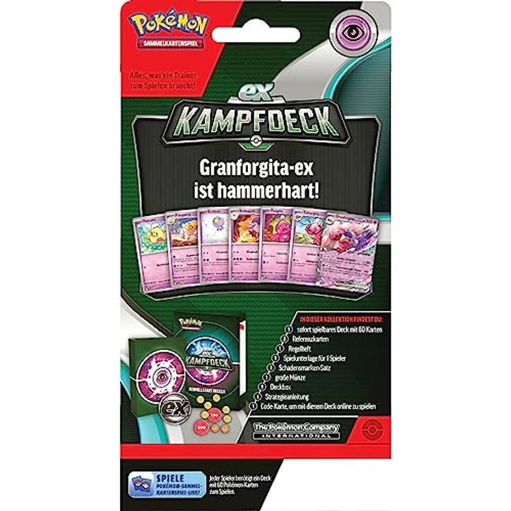 Pokémon Granforgita-ex, sofort spielbares Deck mit 60 Karten, inkl. Regelheft und Online-Code – Bild 3