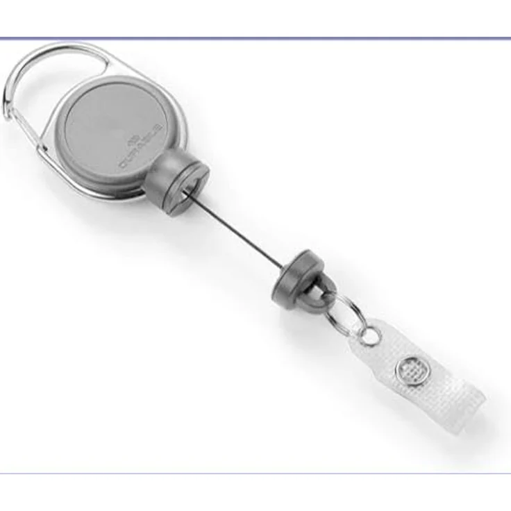 DURABLE Schlüsselanhänger Durable 832910 Jojo für Ausweishalter Clip, Jojo 1 St. - Extra starkes Jojo mit Magnet, Metallclip-Befestigung, 60 cm Bandlänge – Bild 5