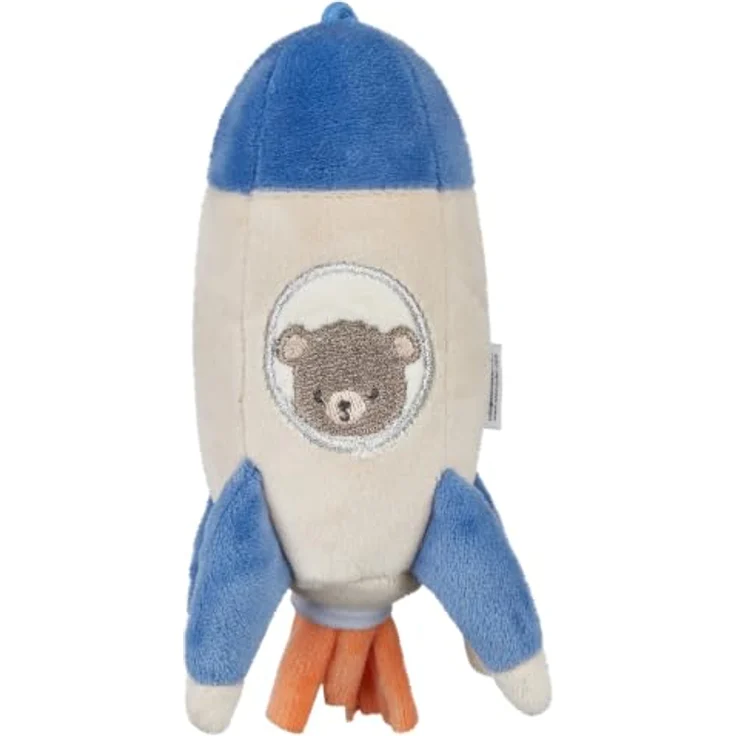 Sterntaler Kuscheltier S WELTRAUM Rakete, 16 cm hoch, kunterbunt mit süßer Stickerei, ab Geburt geeignet, 40°C Maschinenwäsche – Bild 3