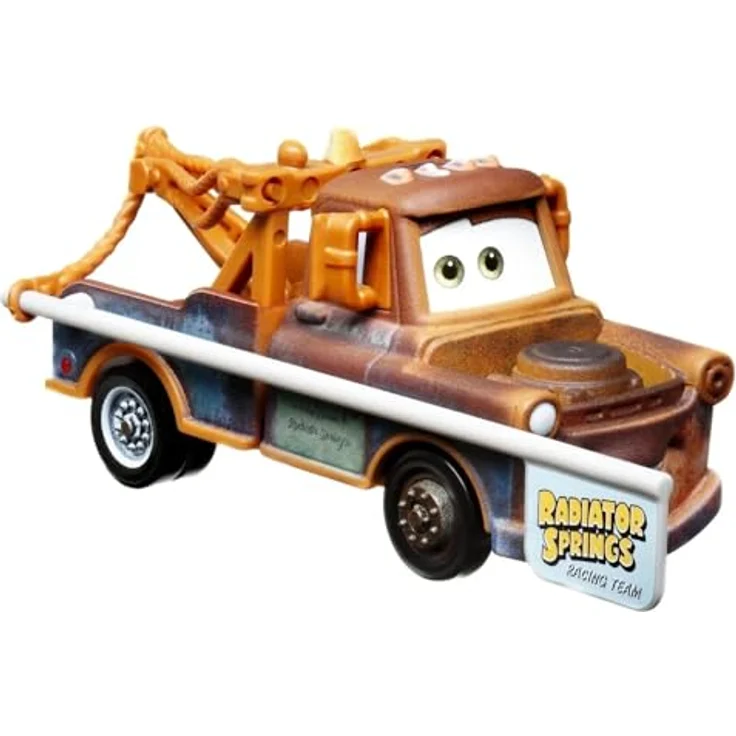 Disney Cars Spielzeug-Rennwagen Hook mit Fahne, Maßstab 1:55, Druckguss-Metall, geeignet ab 3 Jahren – Bild 2