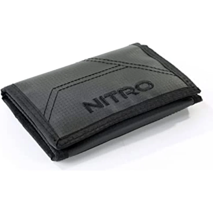 NITRO Wallet, Geldbörse für Kinder, Tough Black, mit Kleingeldfach, 2 Fächern für Scheine, 6 Kreditkartenfächern und Schlüsselring – Bild 4