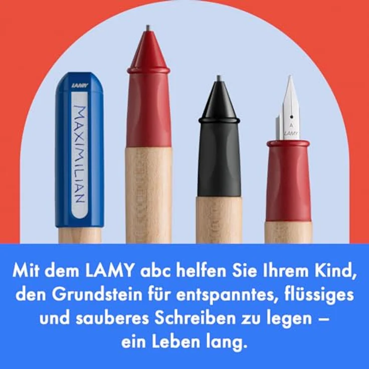 LAMY Füller abc 010 ROT Stärke A, Schreiblernfüller für Kinder ab 5 Jahren – Bild 7