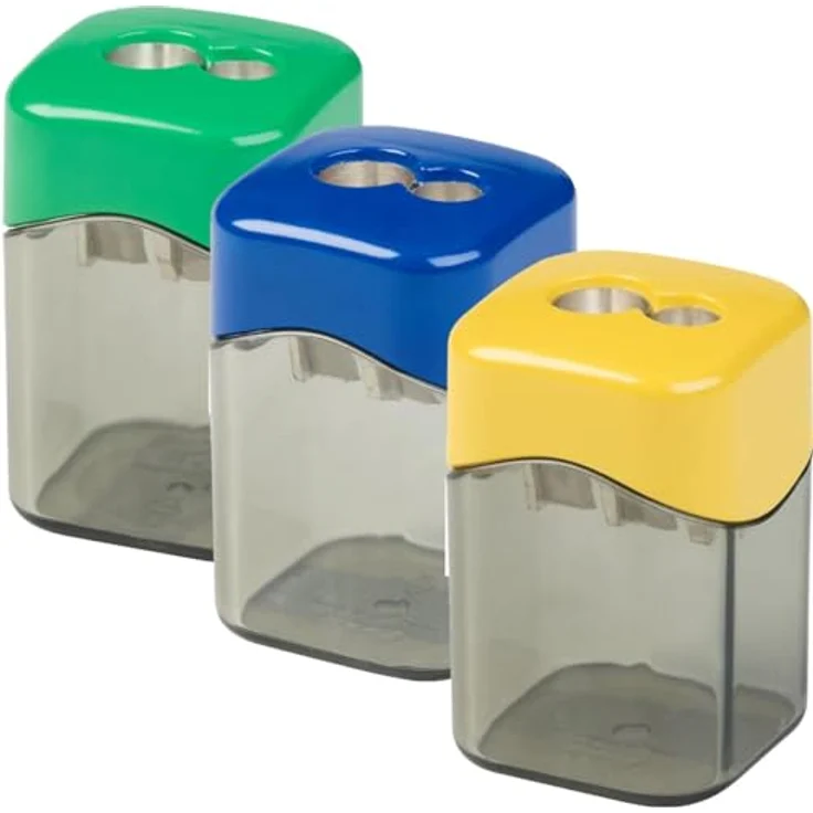 M R Anspitzer M+R Spitzer Mg eckig doppelt Eco, aus recyceltem Kunststoff für Blei- und Farbstifte, VE 10 – Bild 2