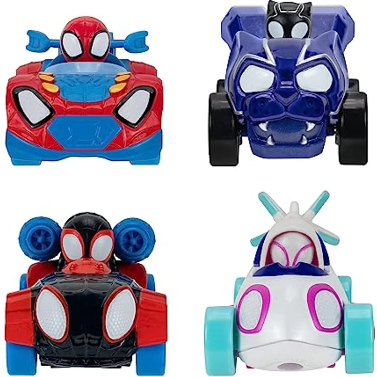 Jazwares Spidey Amazing Metals Car 4 PK, Spielzeugautos mit Spider-Man Motiven aus Metall – Bild 10