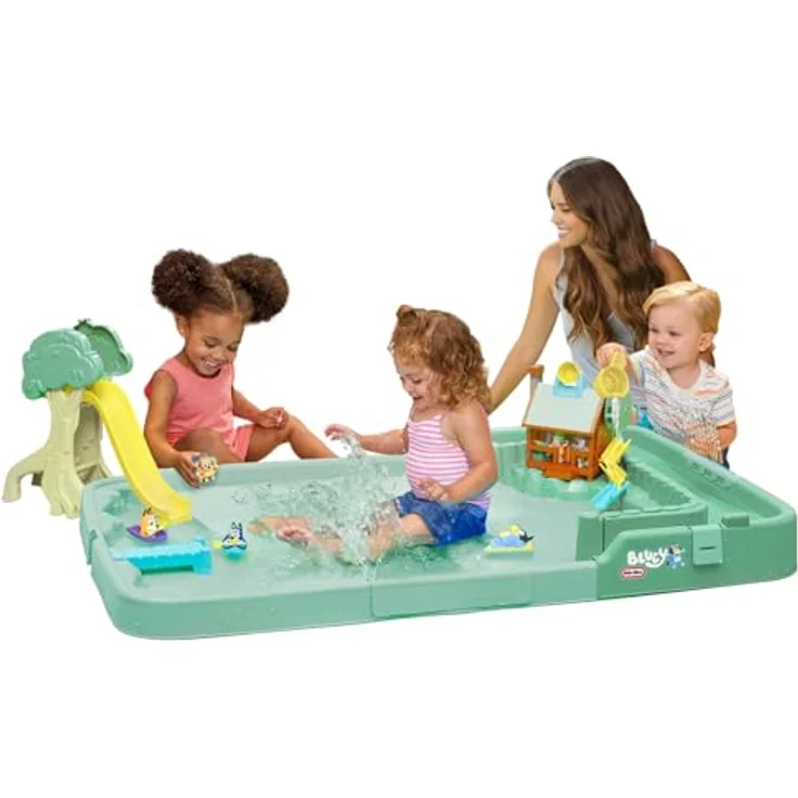 Blueys Bluey Figur Am Teich Des Wildniscamps, interaktives Spielset mit Wasserpool, Grün, One Size – Bild 5