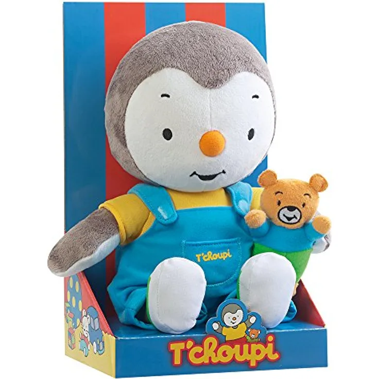 Jemini - Peluche T'choupi Avec Ourson 30cm - 3298060226936